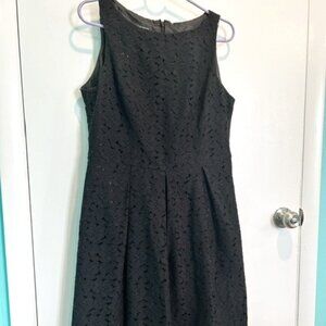 Jones Wear Black Lace Fit & Flare Dress 12